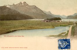 Sils   GR  (Engadin)  und Silsersee      ca. 1900