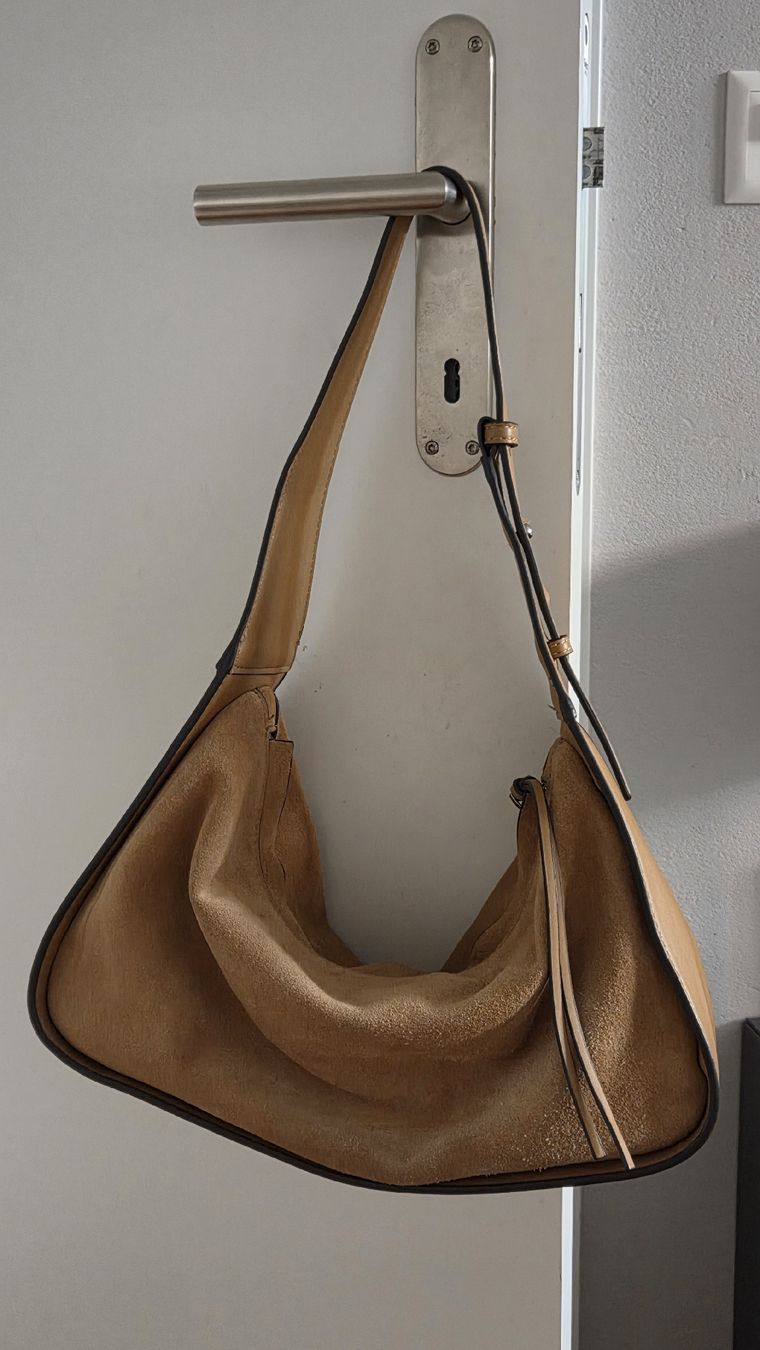 Mango Borse da donna: Echtleder Slouchy Bag – Cognac / Camel – Usato da Luzern venduto da sve_d2nz 2