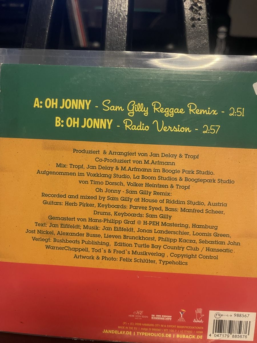 Dischi in vinile: Jan Delay (Beginners) Oh Jonny 7inch – Nuovo (secondo la descrizione) da Dagmersellen venduto da stonefinger 1
