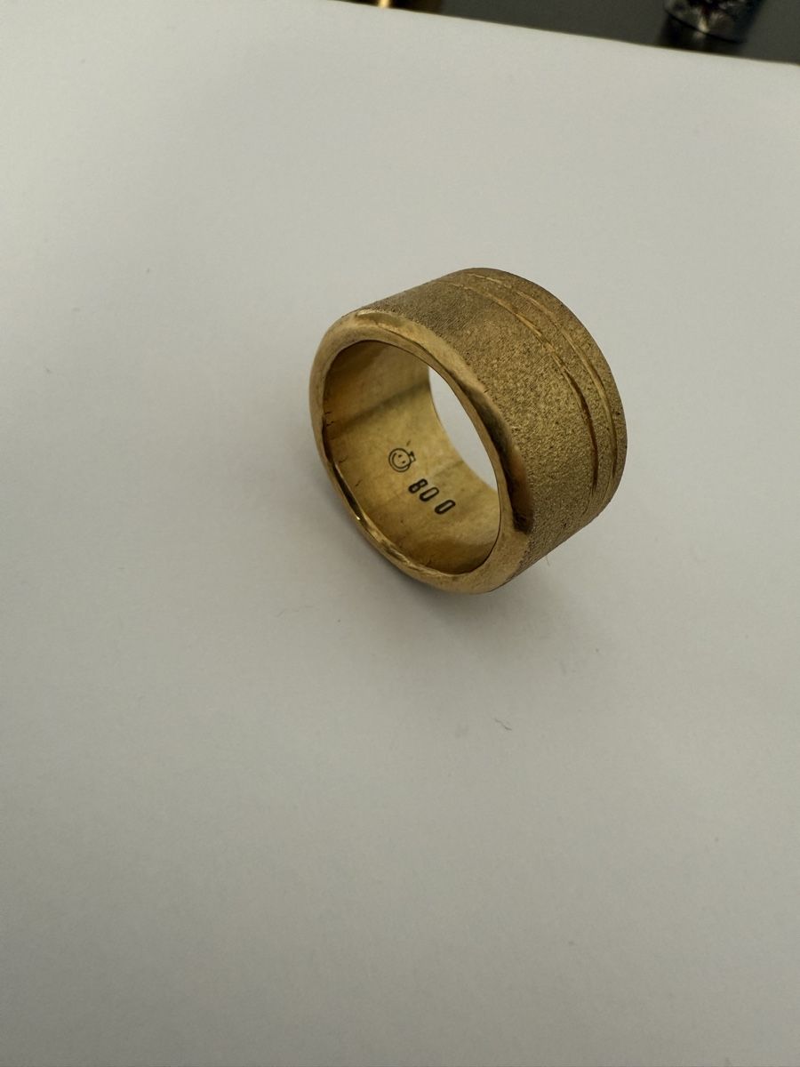 Bagues: Ring 800 Silber matt Vergoldet – Neuf (Voir description) à Thun par Jt_ON 2