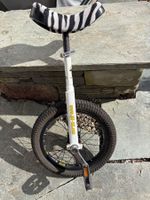 Qu-Ax OnlyOne Einrad mit Zebra-Muster Sattel (Luxus Ottdoor)