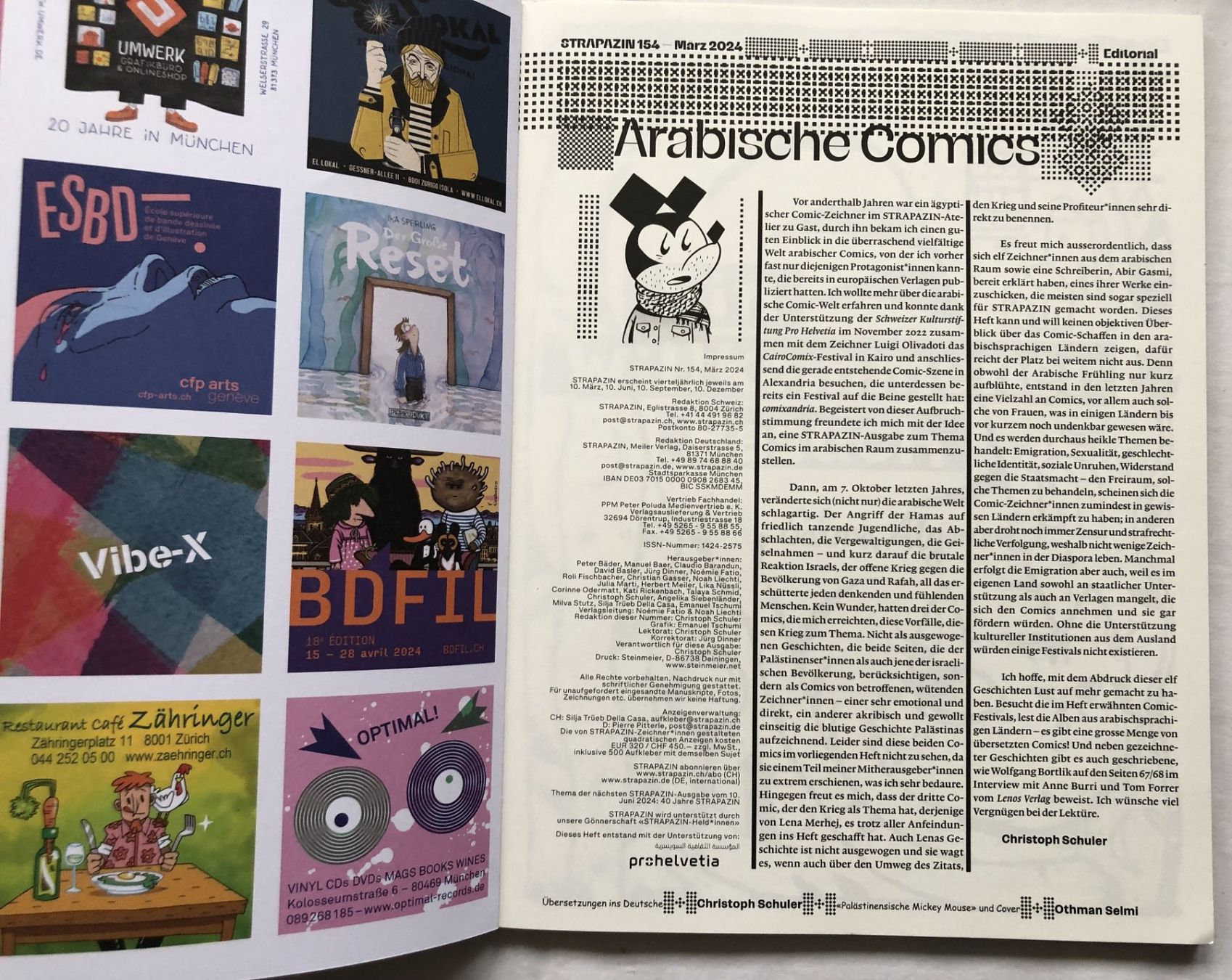 BD: STRAPAZIN - Nr.154 - Arabische Comics – D'occasion à Schaffhausen par durruti 1