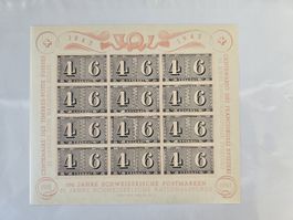 Briefmarken Bogen 100 Jahre Schweizerische Postmarken