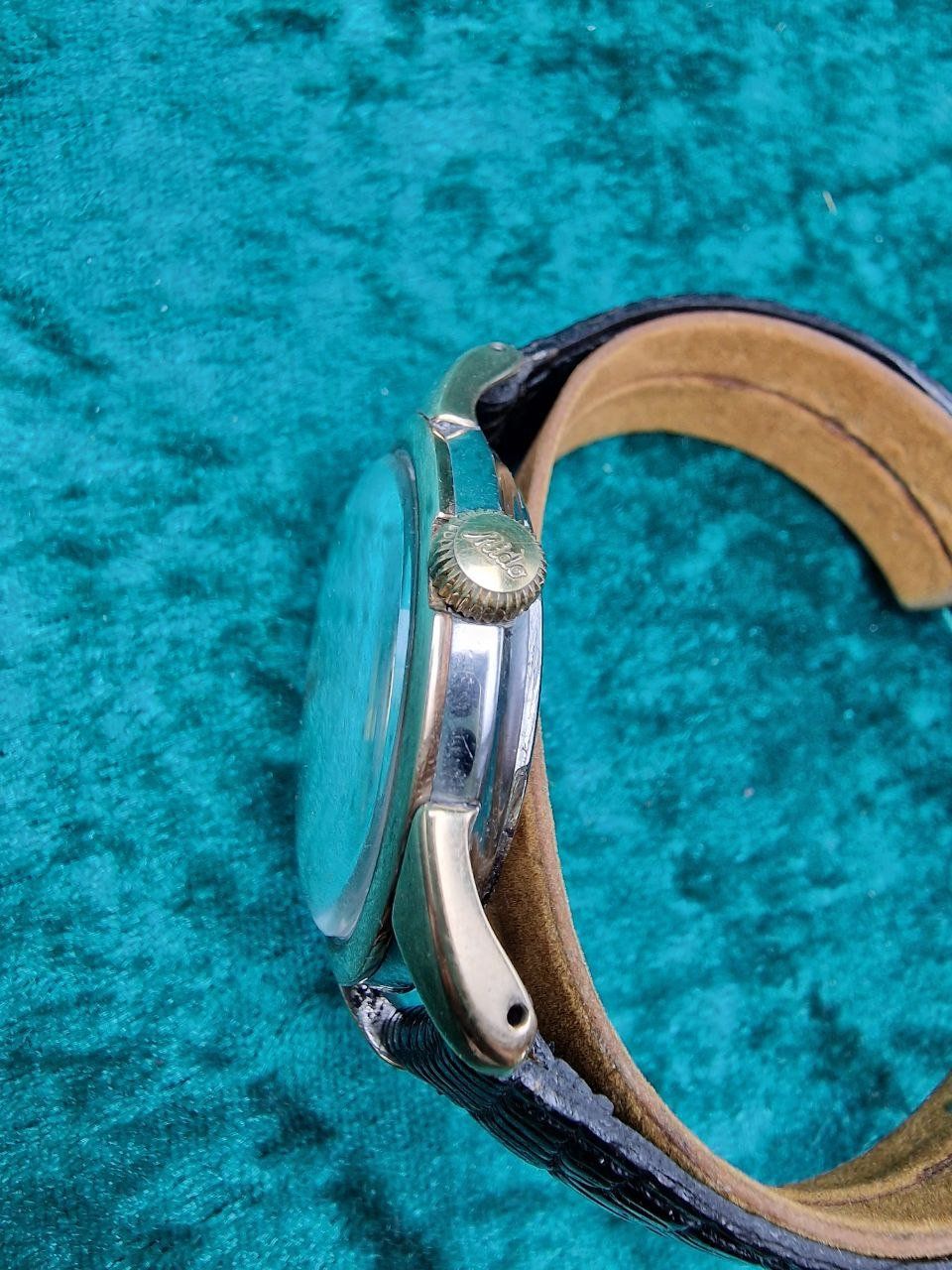 Mido Orologi: MIDO MULTIFORT powerwind SUPERAUTOMATIC Goldhaube, ca. 1950e – Usato da Bassersdorf venduto da antik_leo 2