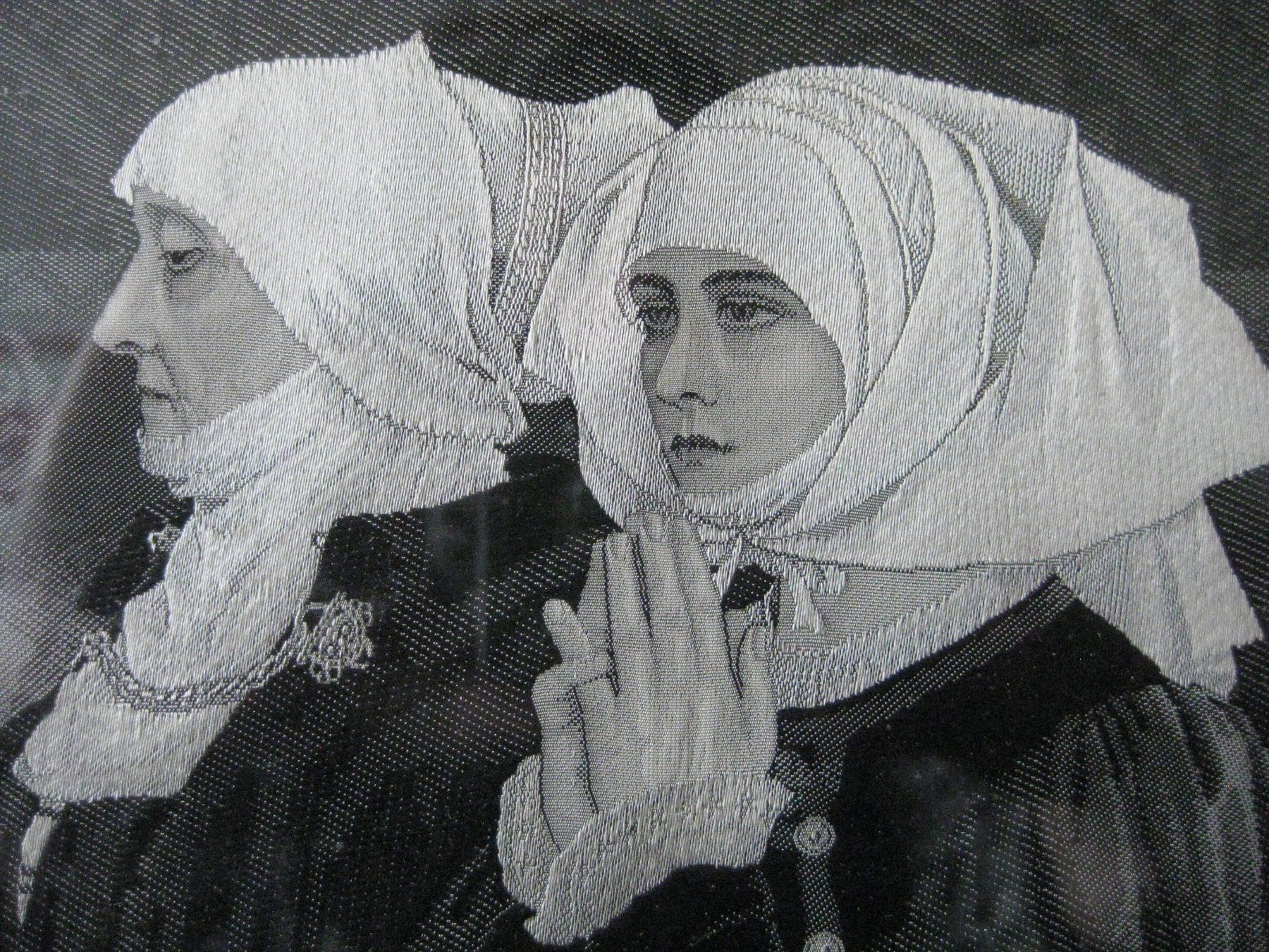 Poster & Bilder: Antikes religiöses Seidenwebbild, E.Sonrel – Gebraucht aus Subingen von K7passt_immer