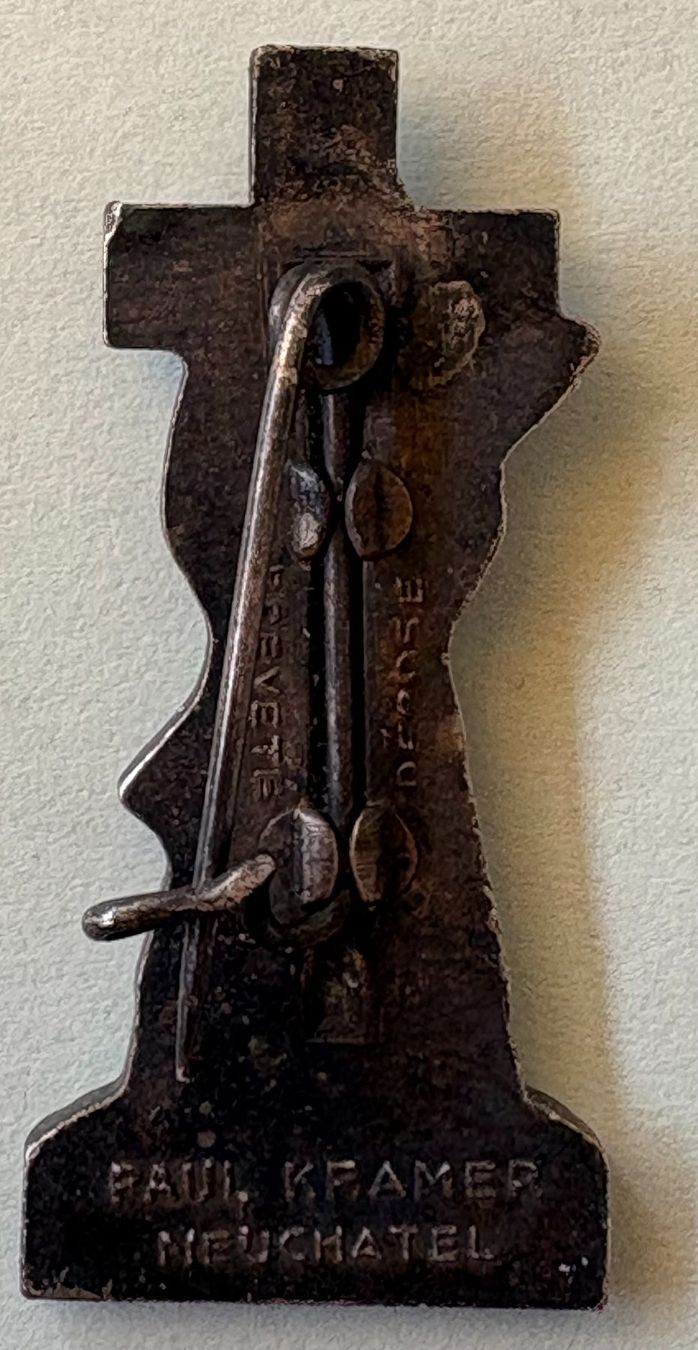 Schweizer Armee Plaketten & Abzeichen: ANSTECKNADEL SCHWEIZER ARMEE 1939 – Gebraucht aus Ostermundigen von wini63 1