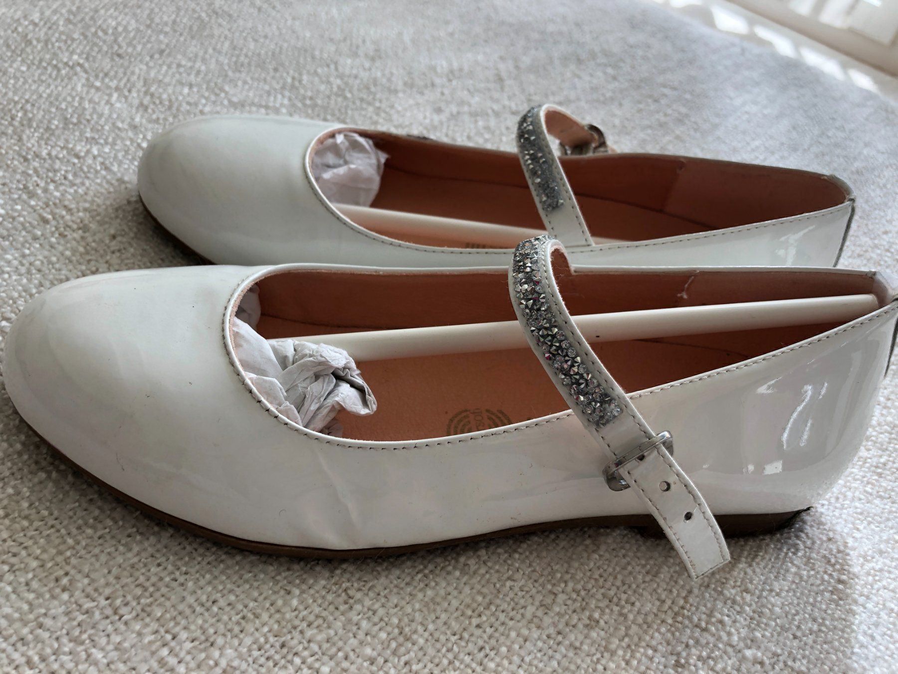 Scarpe per ragazze: Baillerinas MIT GLITZERBÄNDERN Gr 34 – Usato da Zürich venduto da poliveira 1