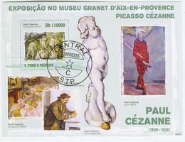 Block "Malerei. Paul Cézanne". São Tomé und Principe
