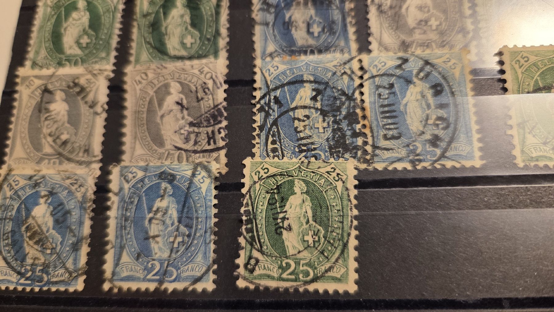Alle Briefmarken: Lot Stehende Helvetia – Gebraucht aus Arni AG von Moth68 3