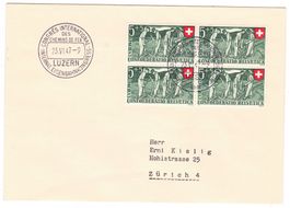 lettre de Luzern BPA S275 pour Zürich le 23.VI.47
