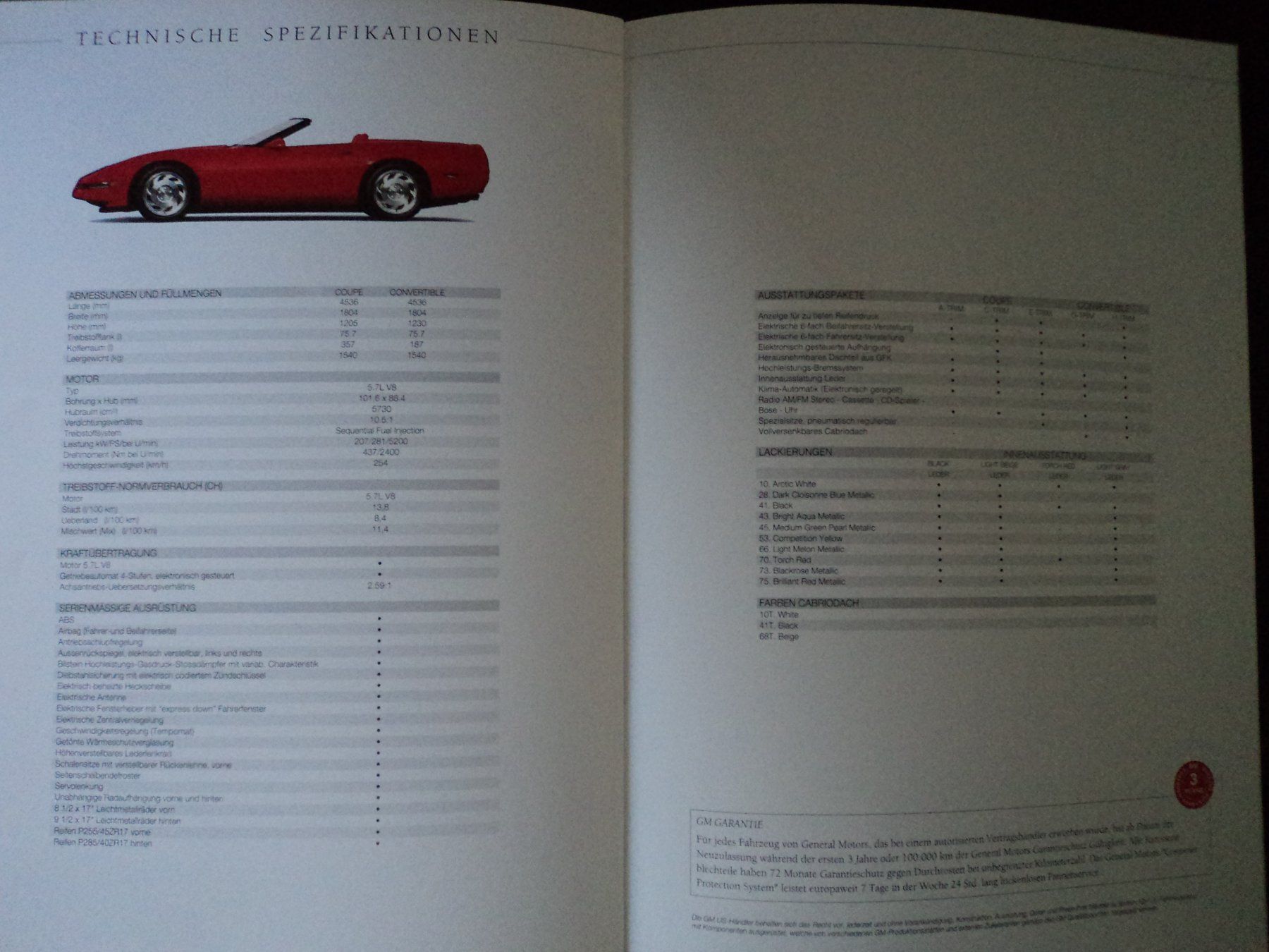 Chevrolet Documenti: Prospekt Chevrolet Corvette C4 – Usato da Schwarzenburg venduto da modelCARama 4