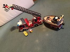 Playmobil Feuerwehr mit Boot 112