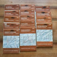 Landeskarten Schweiz 1:25000  BITTE GENAU LESEN