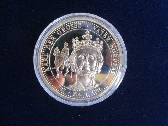 Medaillen: Deutsche Geschichte - Karl der Grosse - 40 mm - PP – Neu und originalverpackt aus Luzern von Horoskop1