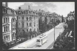 Zürich Enge Seestrasse mit Strassenbahn / Tram