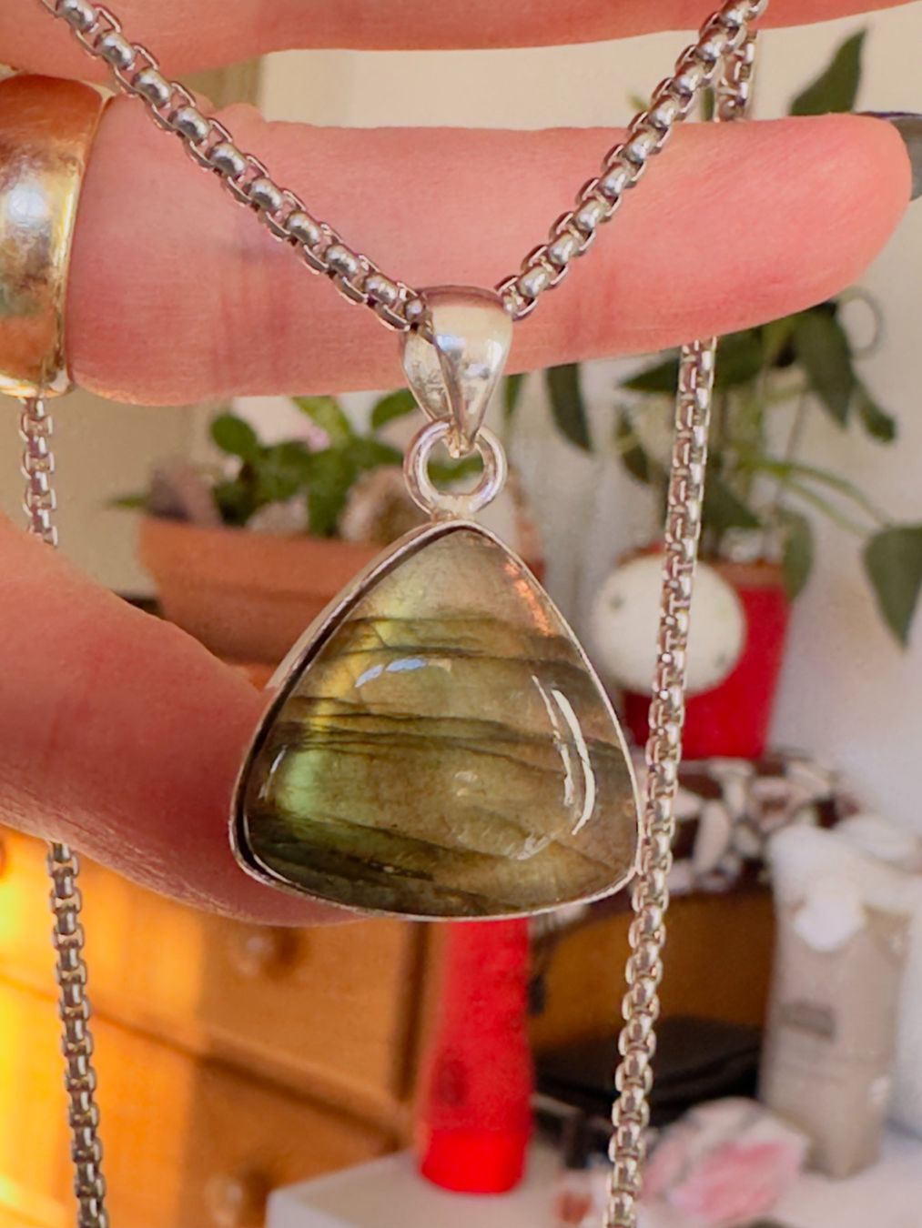 Catenine: Labradorite necklace – Nuovo e nell'imballaggio originale da Genève venduto da AGBERG 6