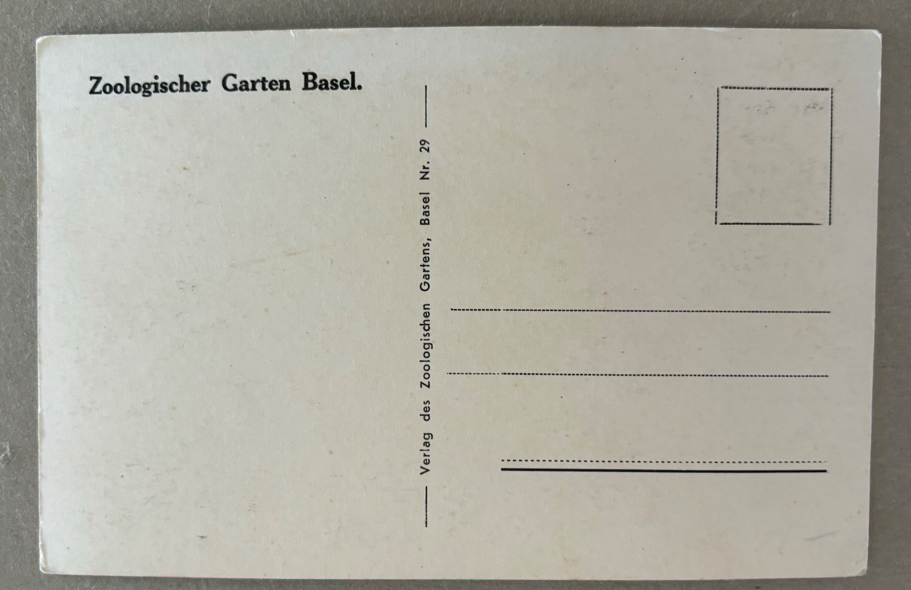 Cartoline postali: Basel, Zoo, Sundatiger, Tiger – Usato da Frauenfeld venduto da Merk52 1