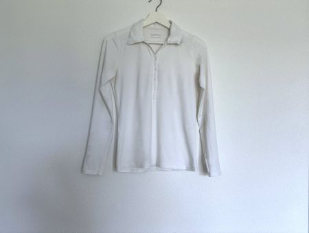 Oberteil Langarm Longsleeve Shirt Kragen Gr.S Baumwolle