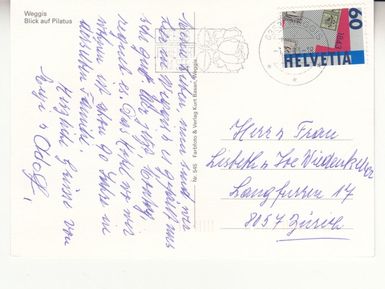 Cartes postales: Weggis 1993 – D'occasion à Bürglen TG par StampGraf 1