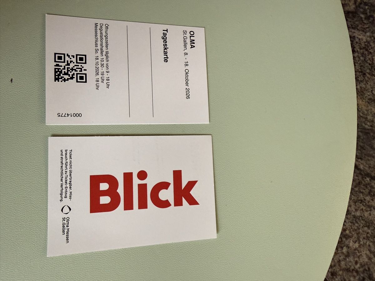 Tickets: OLMA Ticket 2026 – Neu und originalverpackt aus Habsburg von Edimausi