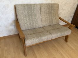 Mid-Century 2er Sofa skandinavisches Design Vintage