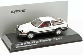Toyota Sprinter Trueno AE86 1983-1987 weiss / schwarz   1:43