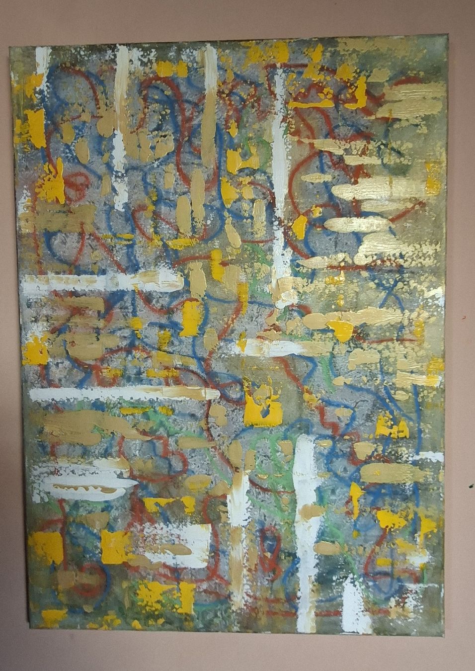Dipinti: Gemälde " Lichtgitter" handmade 50×70 – Nuovo (secondo la descrizione) da Riehen venduto da Steinbock1970 5