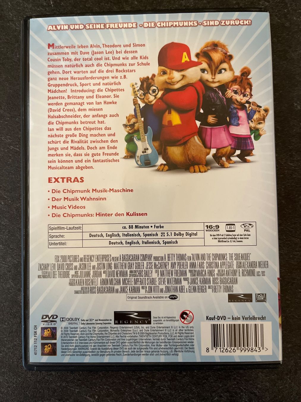 Alle DVDs: Alvin und die Chipmunks 2 (DVD) – Gebraucht aus Oberdorf SO von Sofarocker75 1