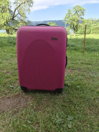 Pinker Reisekoffer