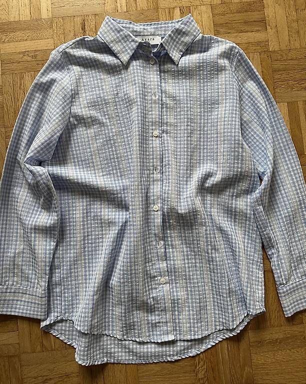 Blusen: Blau weiß karierte Bluse Gr.S – Gebraucht aus Stäfa von DearDarling 1