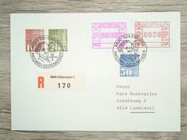TR70 Enveloppe + Timbre Suisse 1982