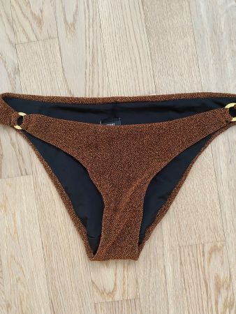 Bas de maillot de bain Avant Première M doré brillant neuf