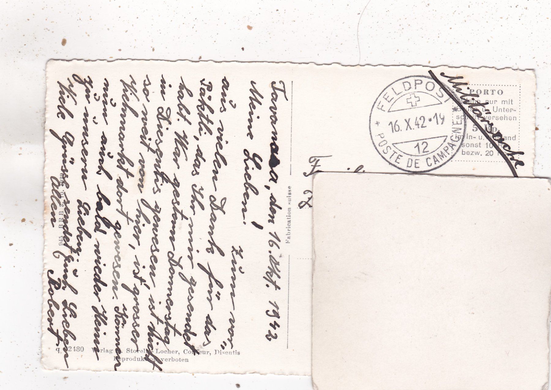 Cartes postales: Disentis mit Piz Avat 1942 – D'occasion à Herisau par Lisegrat2008 1