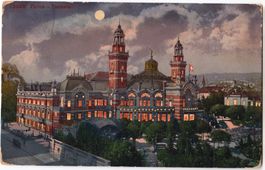 Zürich, Tonhalle bei Nacht  - (1915)