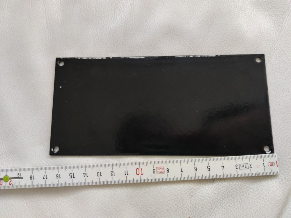 Emaille-Schild 'Man Bittet, Nicht In Den Wagen Zu Spucken' – 25x6 Cm, Wetterfest & Lichtecht, Wie Ein Original