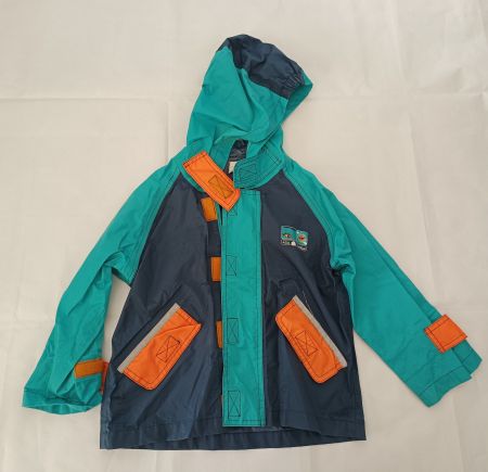 Supermax Regenjacke Gr 92 Kinder grün/blau
