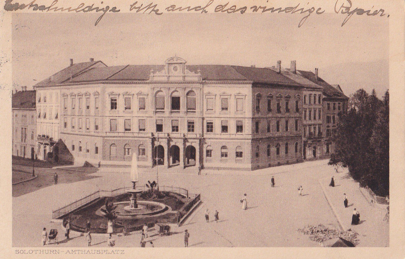 Cartoline postali: Solothurn Amthausplatz – Usato da Olten venduto da clotaldi