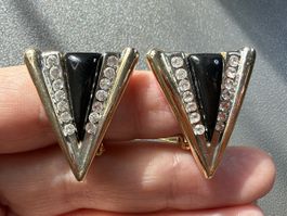 Vintage Ohrringe Clips Luxus Modeschmuck  