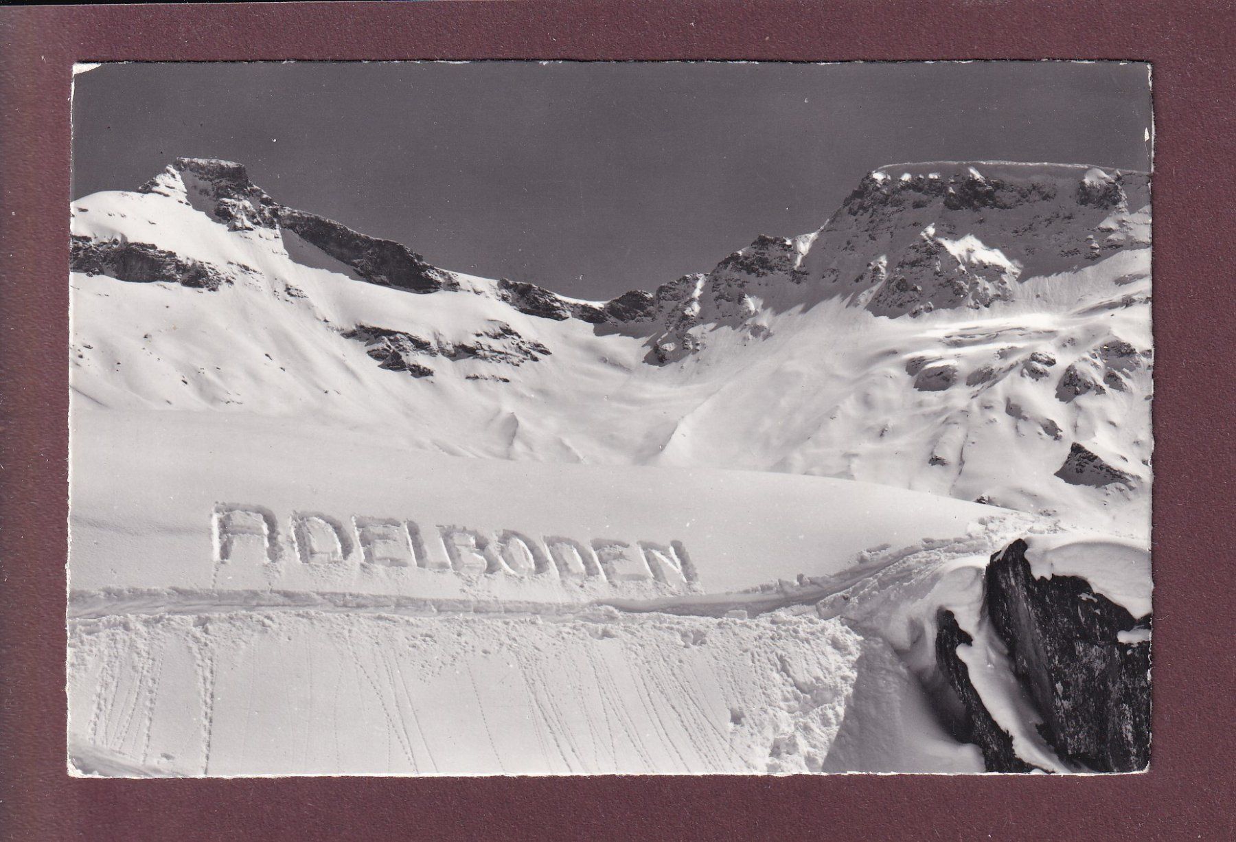 Ansichtskarten: ADELBODEN in Schnee geschrieben - 1964 – Gebraucht aus Pully von nicecards