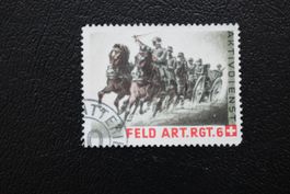 FELD  ART. RGT. 6 AKTIVDIENST Soldatenmarke gestempelt