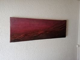 Tableau abstrait en relief