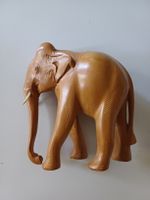 Elefant Figur aus Holz, Elfenbein, Vintage