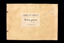 Cahier de croquis - Itinéraire genevois, décembre 1953