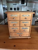 Holz Gewürzschrank 7 Schubladen gebraucht