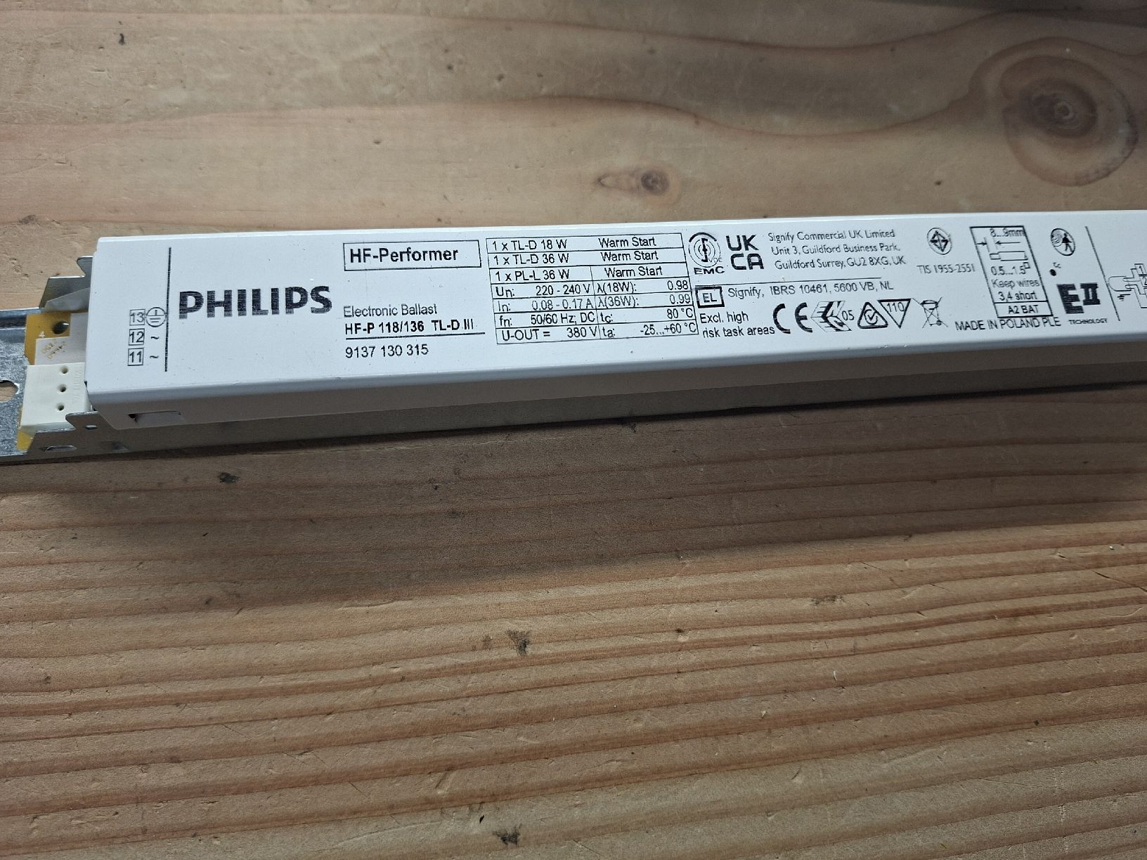Philips Composants électroniques: EVG Philips 18, 36 Watt Vorschaltgerät – D'occasion à Neunkirch par MaElekt 1