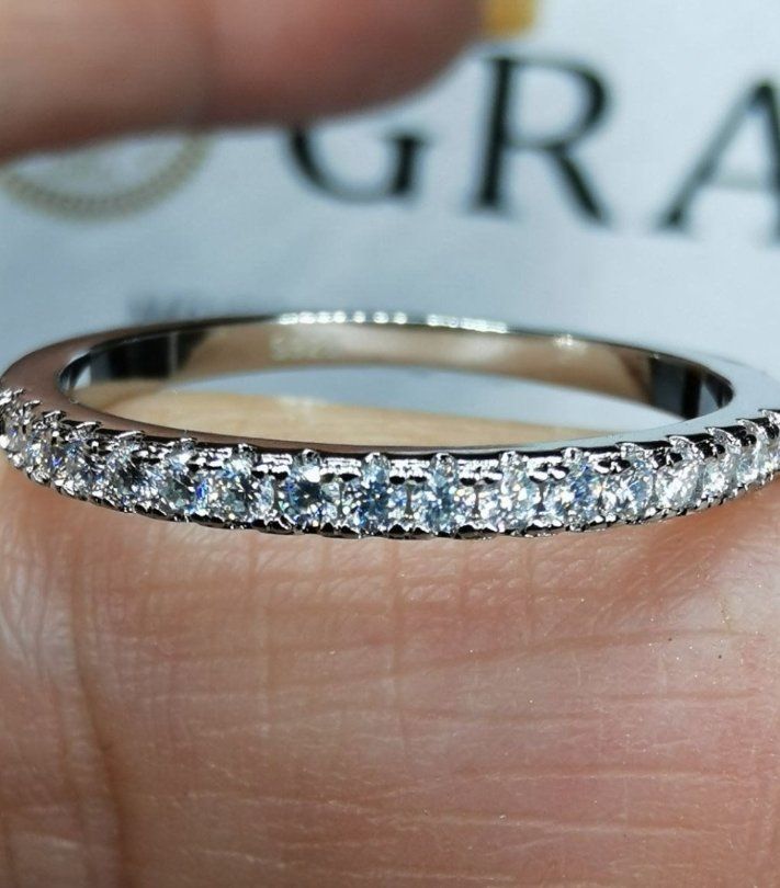 Anelli: Bague argent avec diamants de moissanite certifiés GRA – Nuovo e nell'imballaggio originale da Reconvilier venduto da Tsma67 5