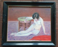 Akt - Ölbild 1925, signiert