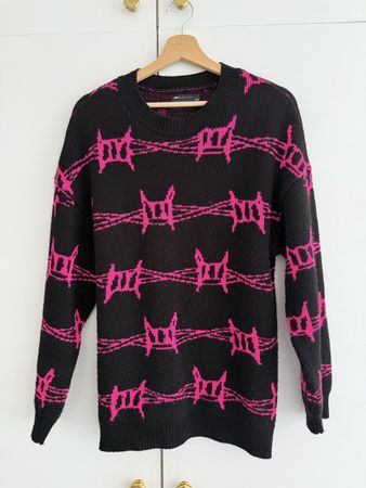 Pull Asos rose avec barbelé T. 38