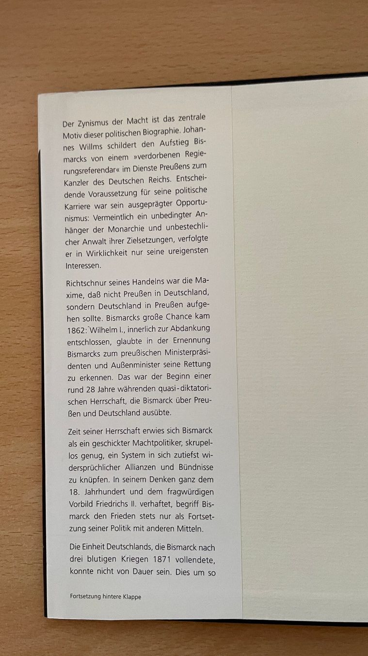 Libri: Johannes Willms - Bismarck: Dämon der Deutschen! – Usato da Glattfelden venduto da cybermaxx 8