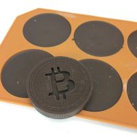 Bitcoin  Eiswürfel / Keks Form NEU